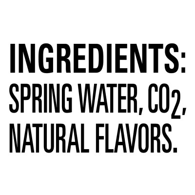 Ice mountain Sparkling Raspberry Lime product detail 12oz can 24 pack Ingredients