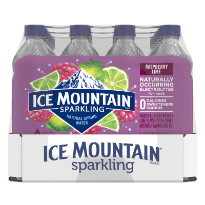 Ice mountain Sparkling Raspberry Lime product detail 500mL 24 pack right view