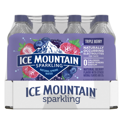 Ice mountain Sparkling Triple Berry product detail 500mL 24 pack left image