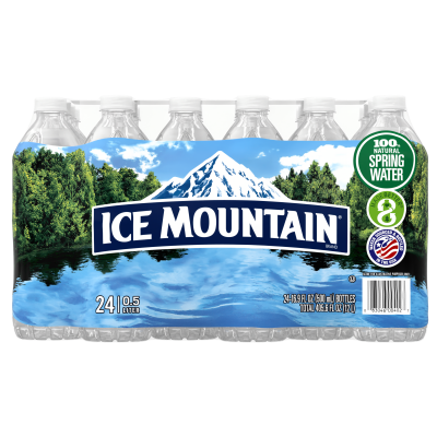 Ice mountain Spring water product detail 500mL 24 pack  front view