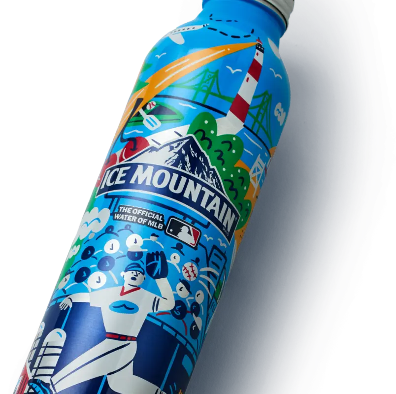 Ice Mountain MLB limited-edition bottle (desktop crop)
