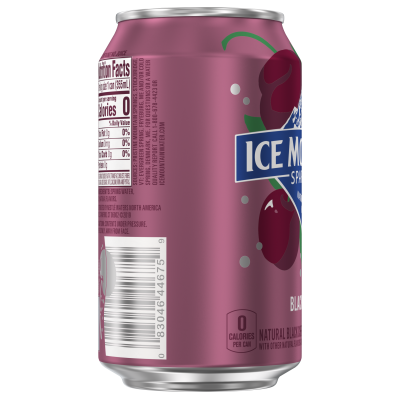 Ice mountain Sparkling Black Cherry product detail 12oz can single left view