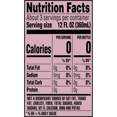 Ice mountain Sparkling Black Cherry product detail 1L single Nutrition Facts