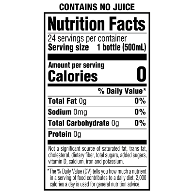 Ice mountain Sparkling Black Cherry product detail 500mL 24 pack Nutrition Facts