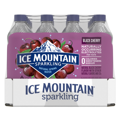 Ice mountain Sparkling Black Cherry product detail 500mL 24 pack right view
