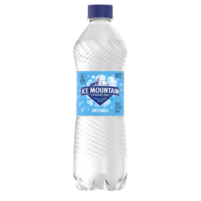 Ice Mountain Sparkling Water 500 mL bottle Simply Bubbles Flavored