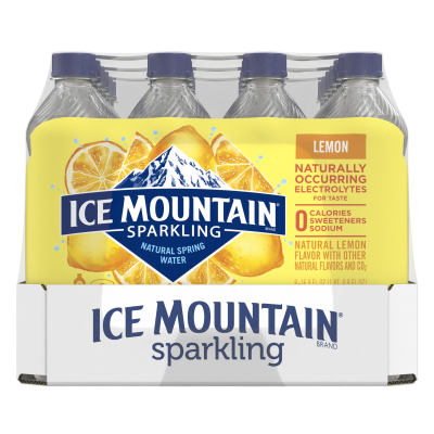 Ice mountain Sparkling Lively Lemon product detail 500mL 24 pack right view