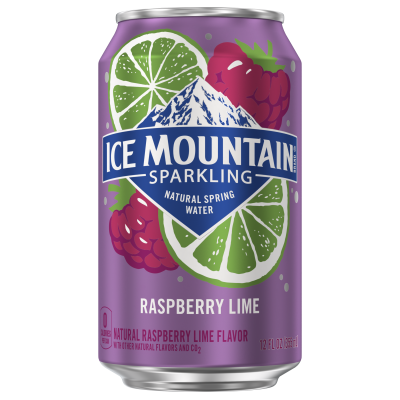 Ice mountain Sparkling Raspberry Lime product detail 12oz can single