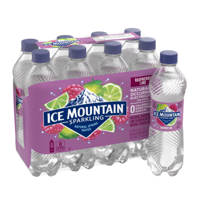 Ice mountain Sparkling Raspberry Lime product detail 500mL 8 pack