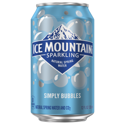 Ice mountain Sparkling Simply Bubbles product detail 12oz can single