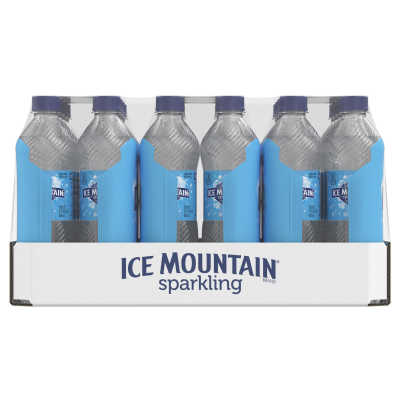 Ice mountain Sparkling Simply Bubbles product detail 500mL 24 pack front view
