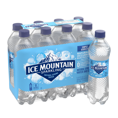Ice mountain Sparkling Simply Bubbles product detail 500mL 8 pack