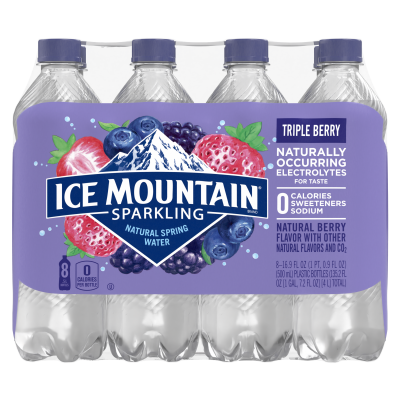 Ice mountain Sparkling Triple Berry product detail 500mL 8 pack front image