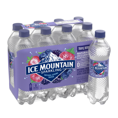 Ice mountain Sparkling Triple Berry product detail 500mL 8 pack