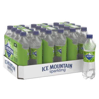 Ice mountain Sparkling Zesty Lime product detail 500mL 24 pack