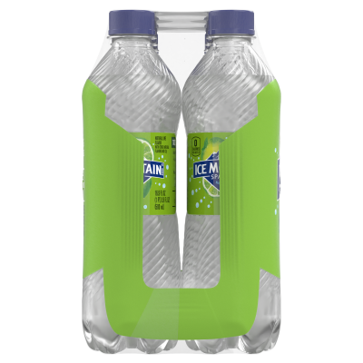 Ice mountain Sparkling Zesty Lime product detail 500mL 8 pack left view