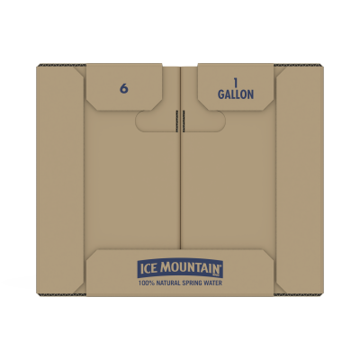 Ice mountain Spring water product detail 1 Gallon 6 pack right view