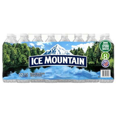 Ice mountain Spring water product detail 500mL 32 pack front view