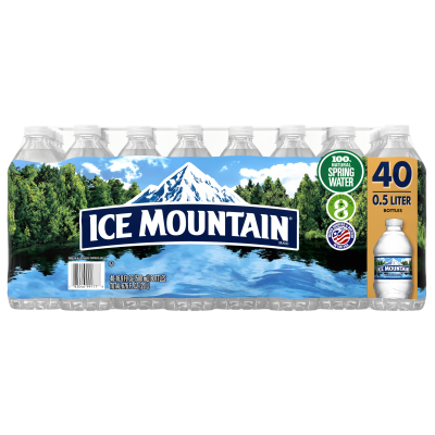 Ice mountain Spring water product detail 500mL 40 pack front view