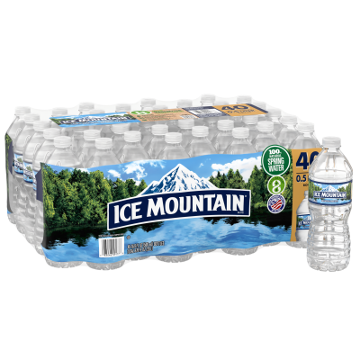 ICE MOUNTAIN Brand 100% Natural Spring Water, 16.9-ounce bottles