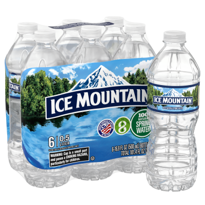 Ice mountain Spring water product detail 500mL 6 pack
