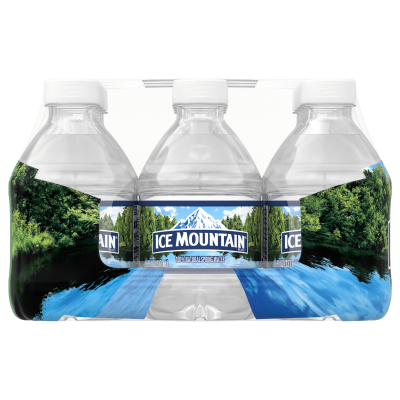 Ice mountain Spring water product detail 8oz 12 pack right view