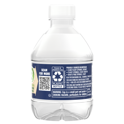 Ice mountain Spring water product detail 8oz single back view