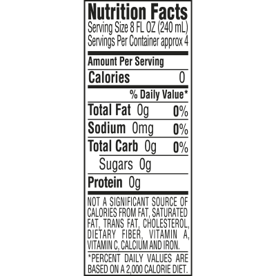 Ice mountain Spring water product detail 8oz single nutrition facts