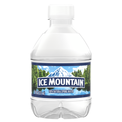 8 Ounce Bottled Water  Ice Mountain® Brand 100% Natural Spring Water