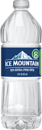 Ice Mountain Spring Water in our 20 oz bottle.