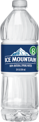 Bottled Water  Ice Mountain® Brand 100% Mountain Spring Water