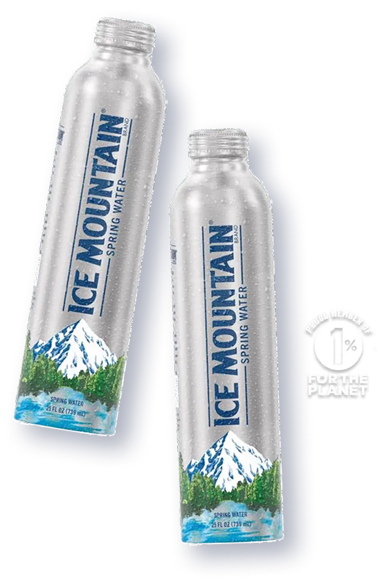 New Aluminum Ice Mountain bottles